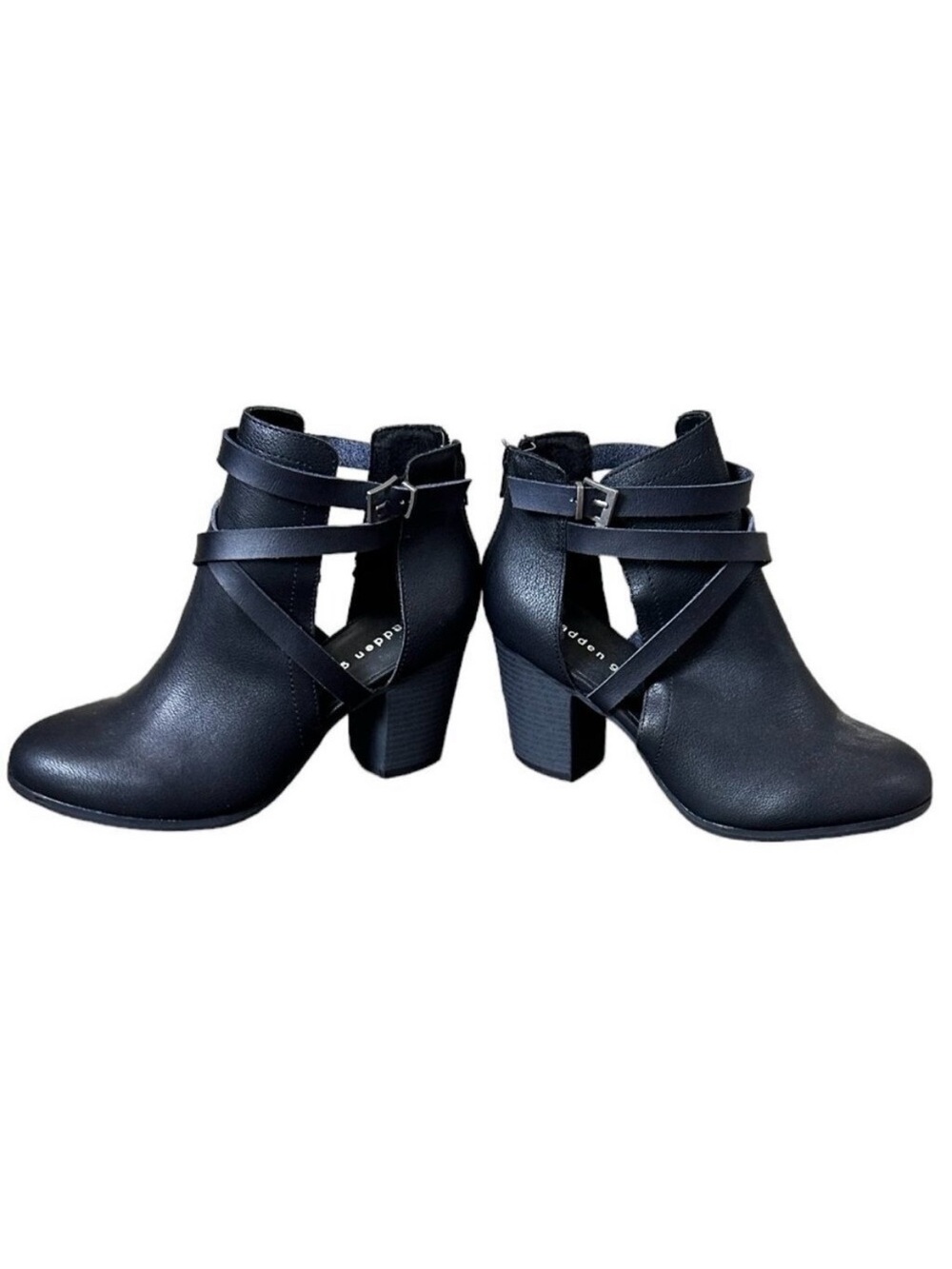 **New Item In! NWOT Madden Girl Black Strap Cutout Ankle Booties